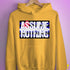 Assume Nothing Leather Pride Flag Hoodie